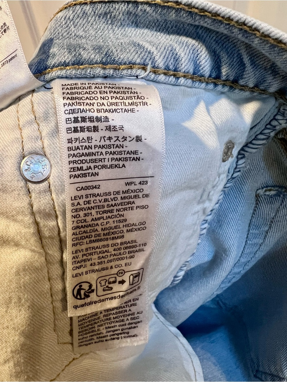 Levi's Light Blue Straight Jeans - 505 Style 32x32 - Picture 6 of 10